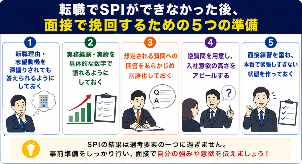面接で挽回するための具体的な準備